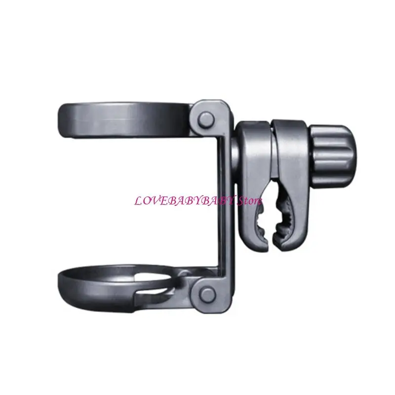 

Foldable Strollers Drink Cup Holder Universal Adjustable Cup Organsier Rack for Baby Carriages Bikes and Shopping Carts 4XBC