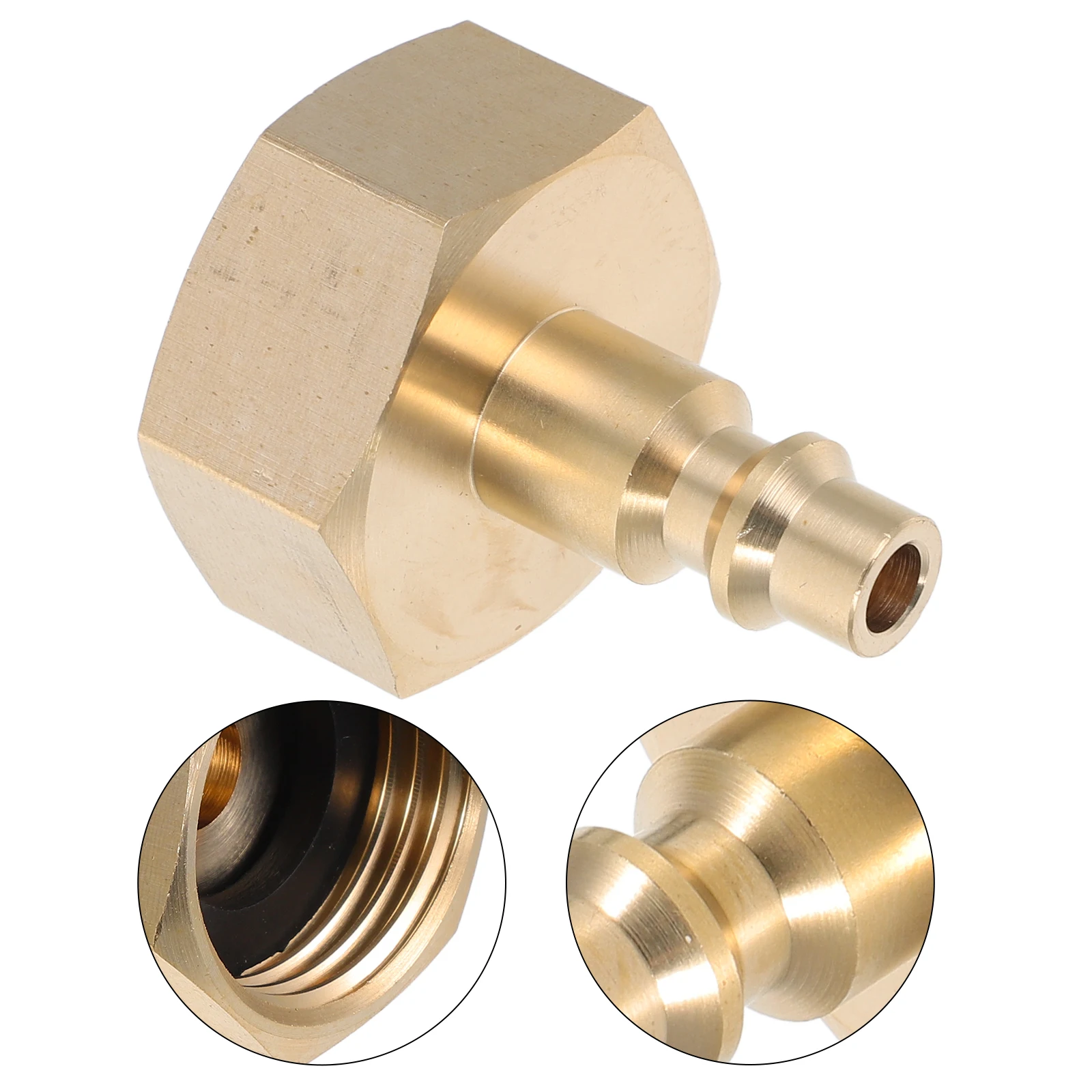 

1pc Blowout Plug Adapter For Rv Winterizing Air Compressor Quick Connect 3/4 Garden Hose Thread Compact Durable Camper Trailer