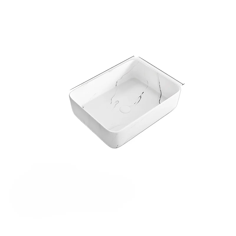 

* Керамическая настольная раковина, квадратная художественная раковина, роскошный умывальник в скандинавском стиле для ванной комнаты