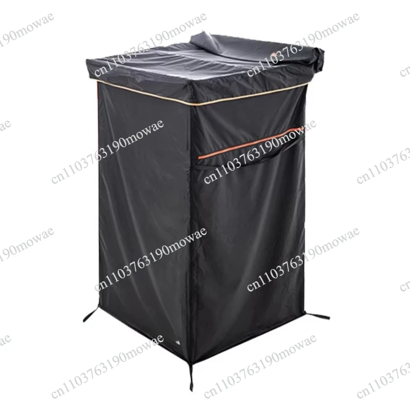 Portable 90 ° adjustable camping shower tent, car side shower tent, built-in LED light strip