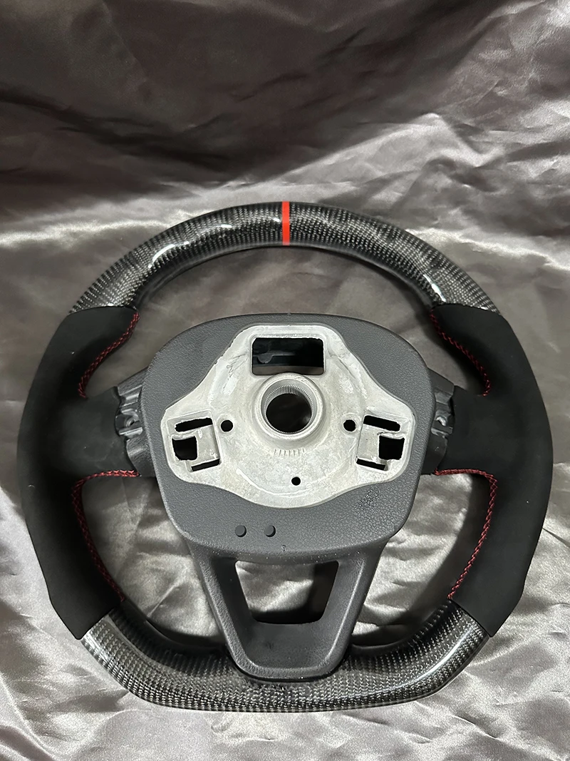 Customised Carbon Fiber Steering Wheel For Seat Leon FR Cupra 5F Ibiza 6F Arona Ateca Leon ST Alhambra 2014-2019