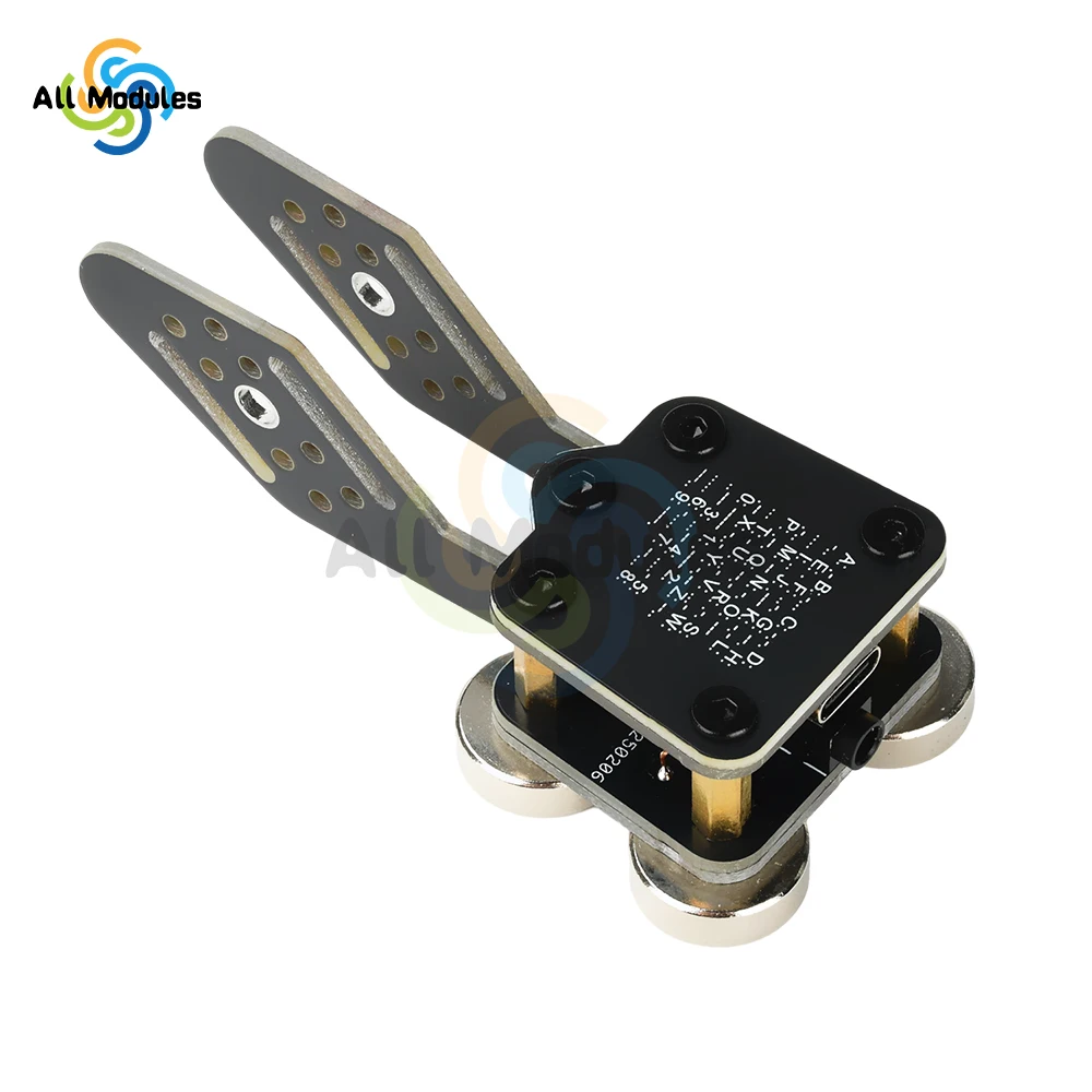 

CW Keyer Automatic Trainer PCB 4 Nd Magnet Bases Double Paddle Automatic Morse Key Trainer with Type-C/3.5mm Audio
