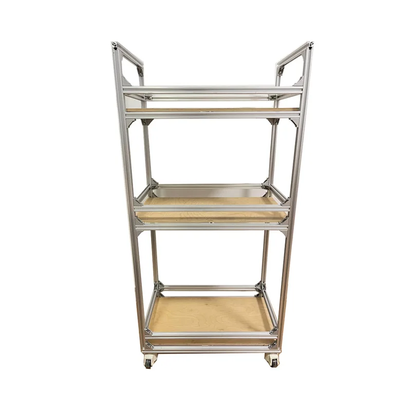 

Nordic three-layer small apartment mobile storage rack Internet celebrity creative trolley Floor multi-layer