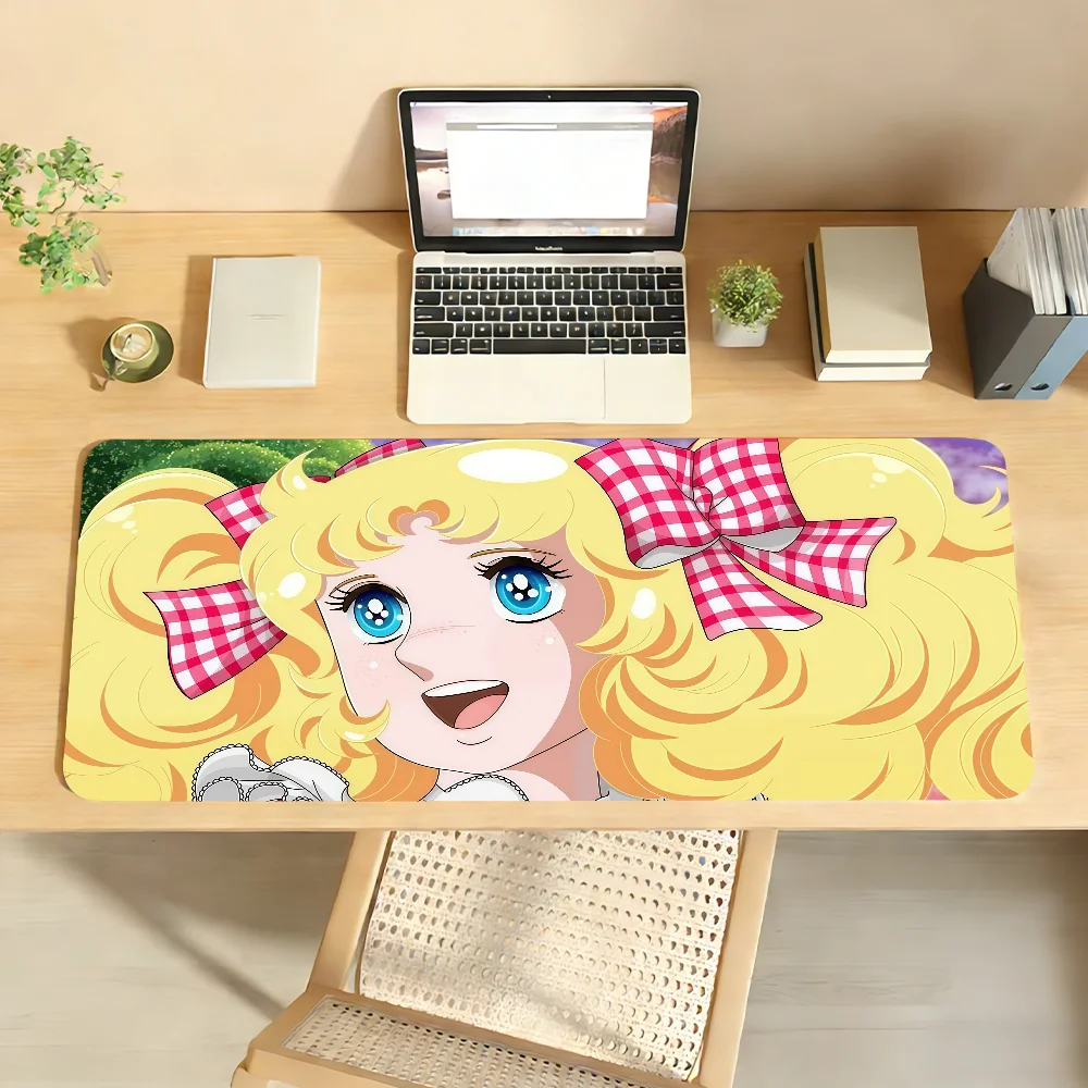 Animation C-Candy Candy Cartoon Niedliches Mauspad, rutschfeste Schreibtischunterlage, PC-Laptop-Zubehör, Bürotastatur, große Gamer-Dekoration