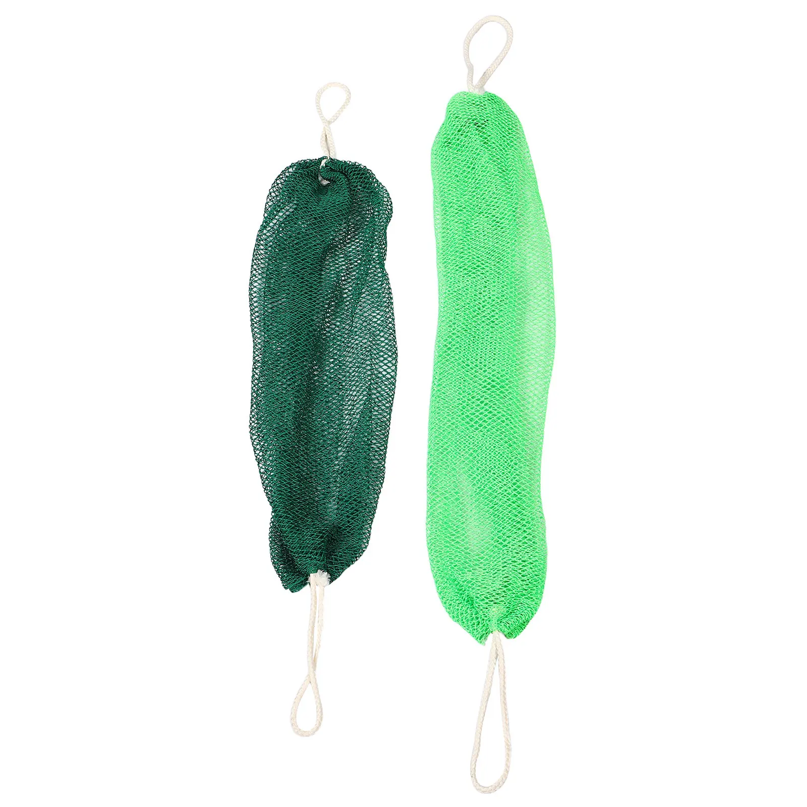 2Pcs Exfoliating Bath Scrubber Dead Skin Remover Long Body Scrubber African Net Sponge Shower Back Cleanser African Net Sponge view 2