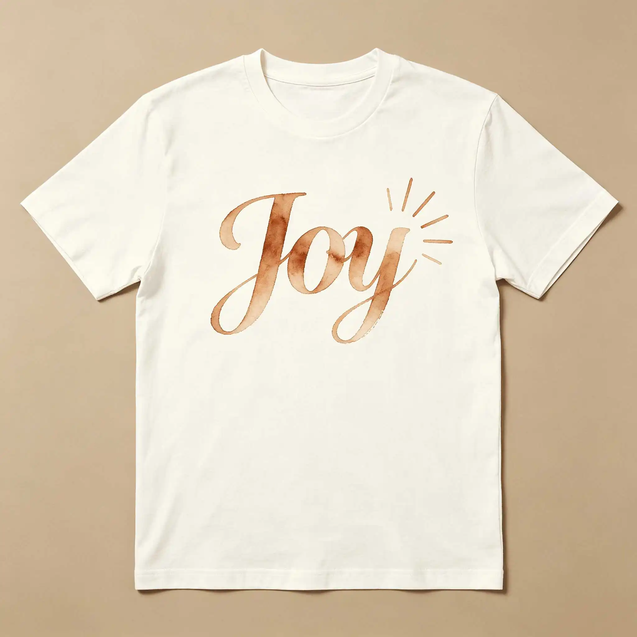 Summer Natural Cotton Joy Sunburst Tee US Local Shipping Quiet Luxury Positive Gift S-5XL