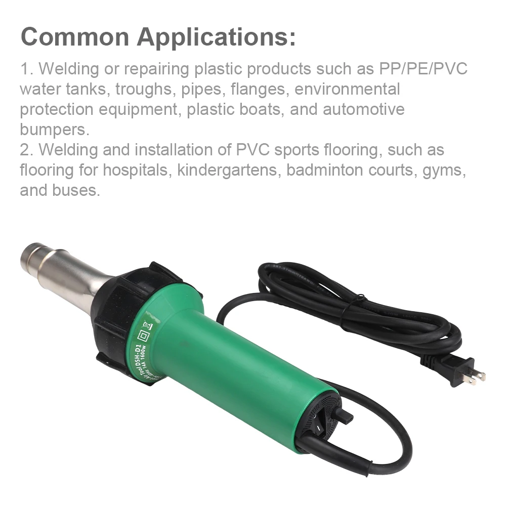 1600 W High Handheld Hot Air Plastic Welding PVC Flooring PP Board Hot Melt Welding hine Heat Welding Repair Tool