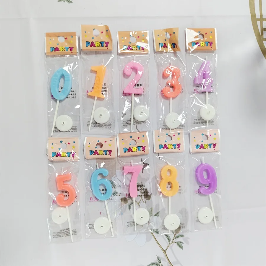 

1pc 0-9 Number Birthday Candles Digital Cake Decorative Candle Used for Birthday Anniversary Celebrations To Record Living