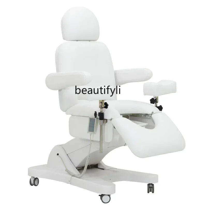 cqyElectric Gynecological Examining Table Multifunctional Private Care Facial Bed High-End Recliner