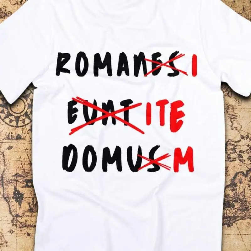 Romans Go Home Life Of Brian Latin Graffiti T-Shirt
