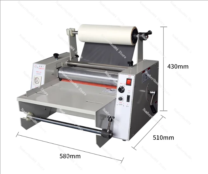 

DC-380 Hot and Cold Mounting Single and Double-sided Anti Curling Large Steel Roller Structure Laminating Machine