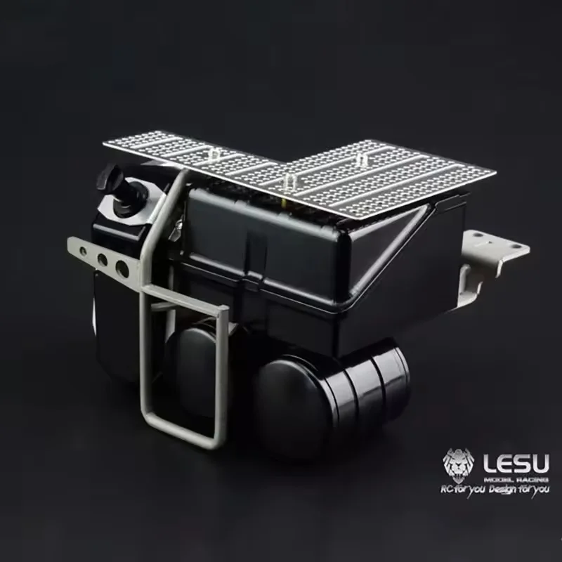 RC 1/14 LESU Metall-Batteriekasten und Harnstoff-DEF-Tank für Tamiya Traktor-LKW-Modelle für SCANIA MAN VOLVO Muldenkipper DIY-Zubehör – Detail 5
