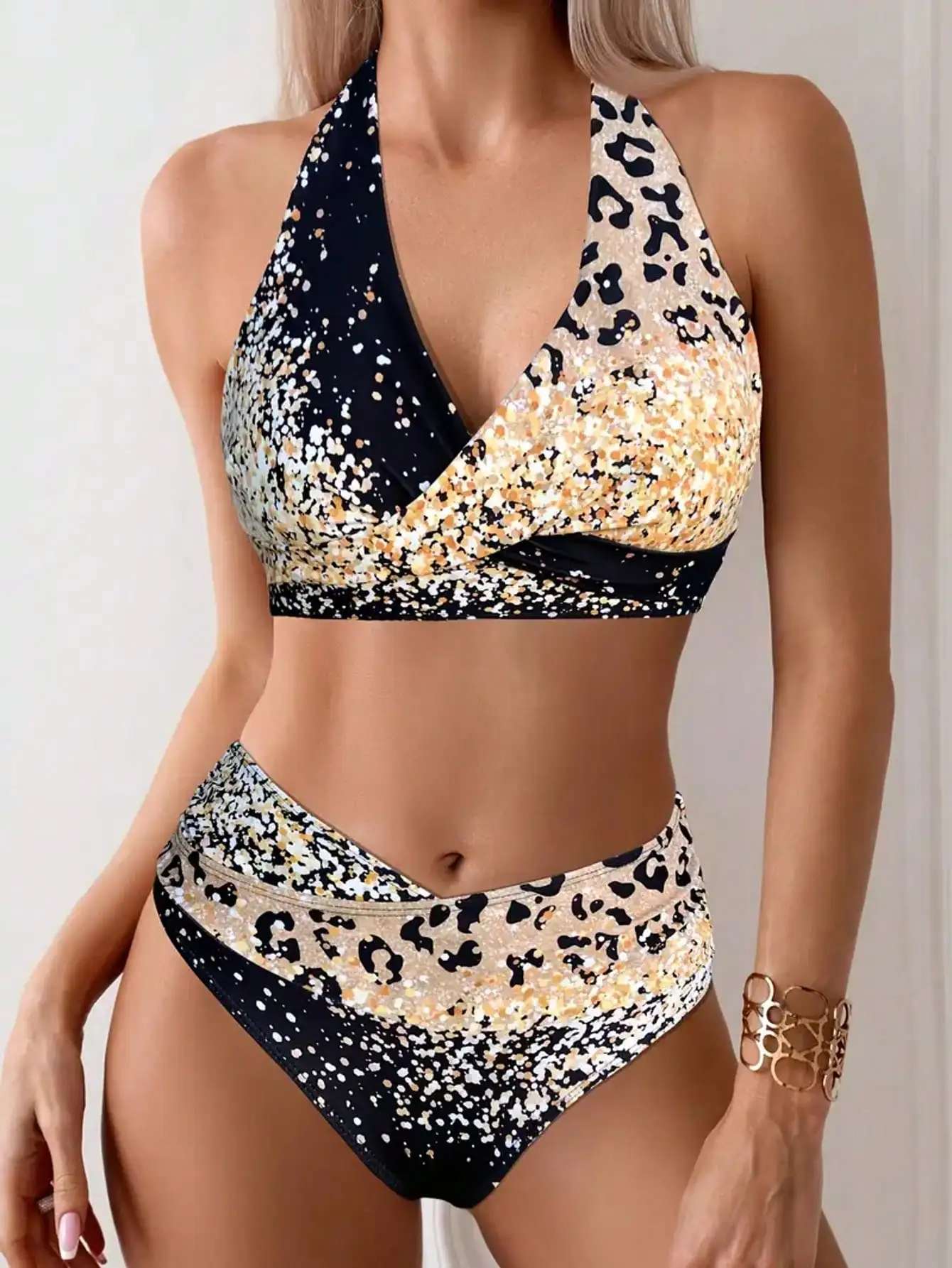 

2pcs Sexy Printed Bikini Swimsuitfor Women