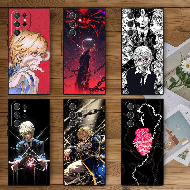 Hunter X-Hunters Kurapika Soft Phone Case for Samsung Galaxy S26 S25 Edge S24 Ultra S23 Plus S22 S21 FE S20 Black Cover Back She