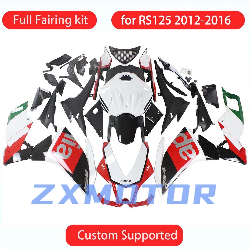 RS4 2012 2013 2014 2015 2016 Dirt Bike Fairing Kit for Aprilia RS125 RSV 125 12-16 Aftermarket Injection Motorcycle Fairings