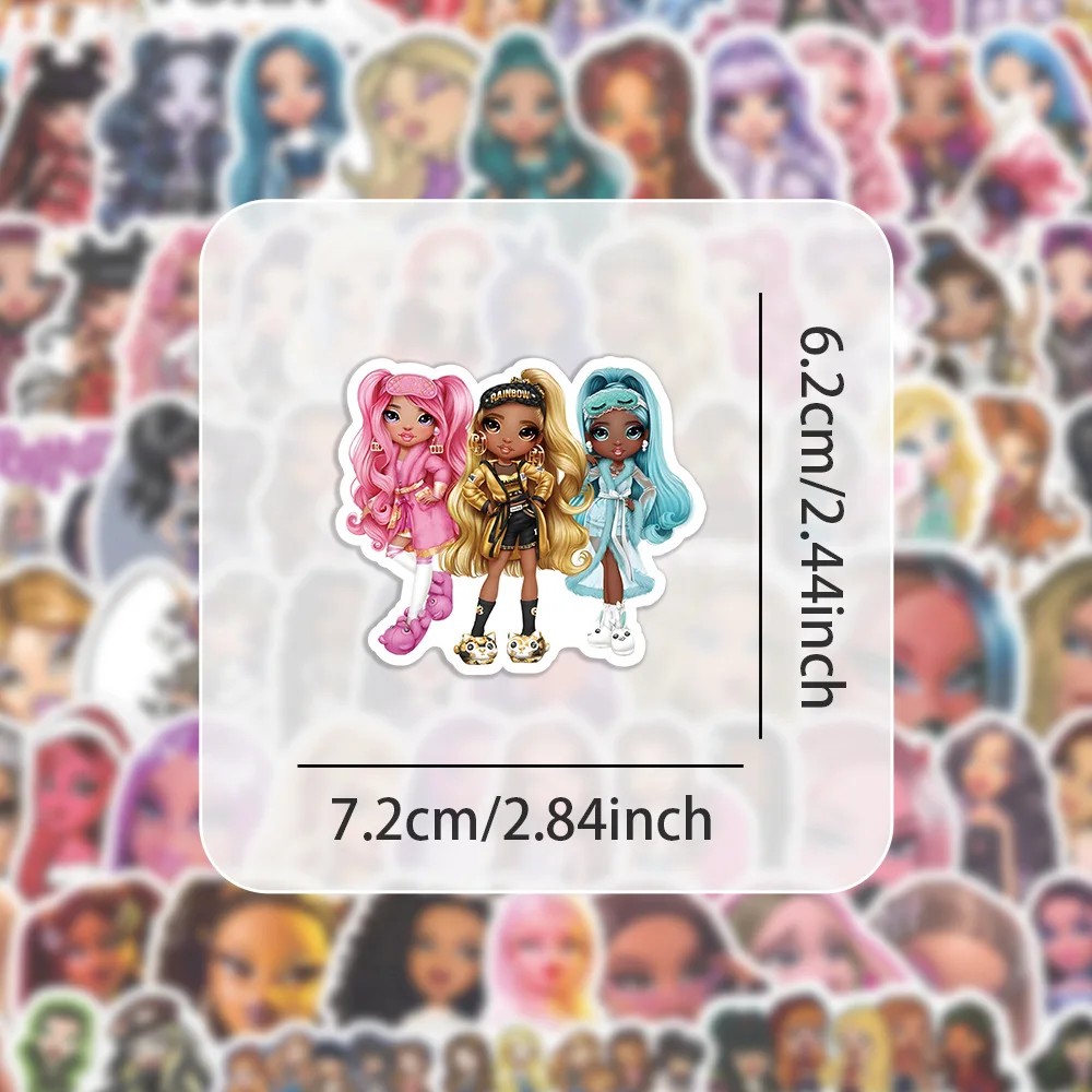 ملصق براتز لديكور دمية الكتابة على الجدران ، ملصق كرتون مقاوم للماء ، كمبيوتر محمول ، حافظة هاتف ، لوح تزلج ، للأطفال ، 10 من ، 30 من ، 50 من ، لعبة الدراجة النارية