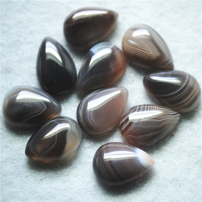 

7PCS Natural Bostwanna Stone Cabochons Teardrop Shape Size 13X19mm 18X25MM Nature Ggem Stone NO Hole Bbeads Cabs DIY Accessories