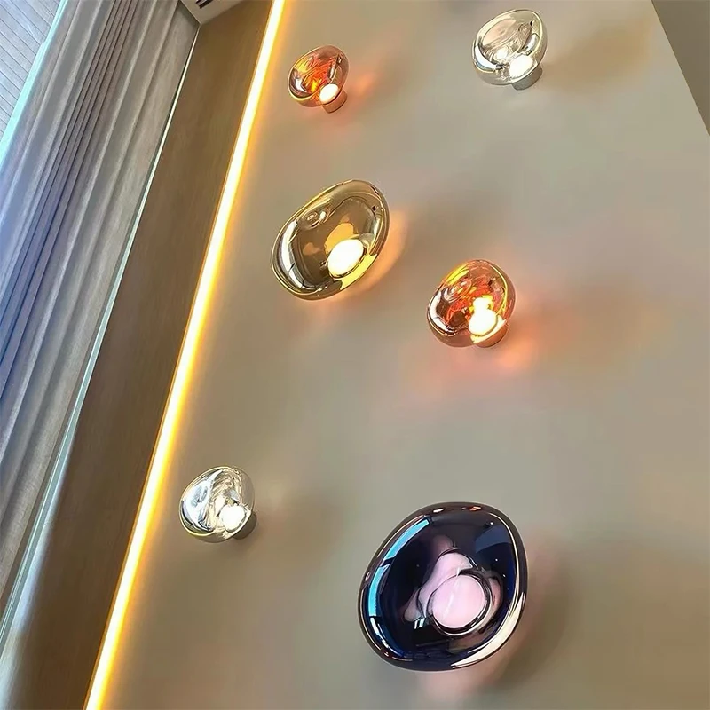 Nordic Modern Design Bedroom Bedside LED Wall Lamp Creative Living Room Background Wall Decoration Corridor Wall lights
