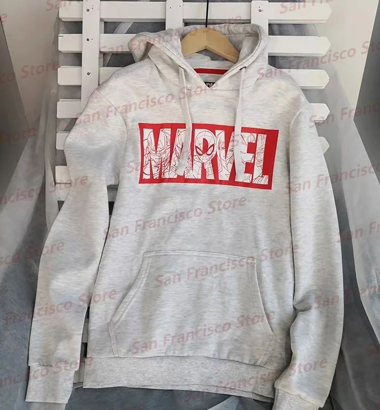 2024 New Autumn/Winter Men&Women Marvel DC Comics Captain America Deadpool Avengers Long Sleeve Hoodie KID/Adult Casual Pullover