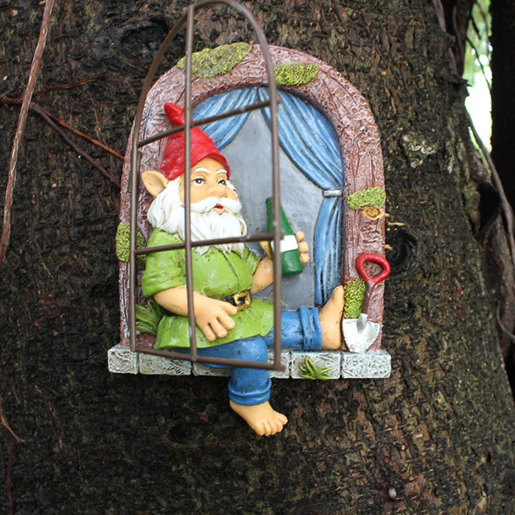 

Resin Iron Pendant Outdoor Decoration Christmas Tree Adornment Garden Yard Park nament Hanging Window Open Close Craft Gift