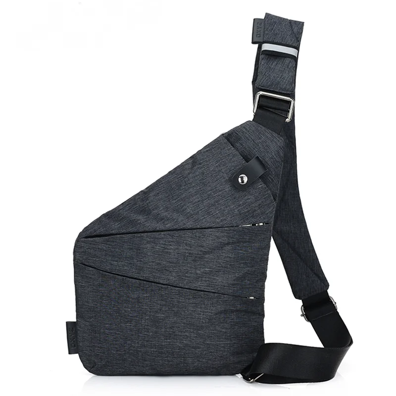 

Casual Mens Shoulder Bag Burglarproof Travel Chest Pack Male Messenger Bag Multifunctional Mens Crossbody Bags Nylon Sling Bag