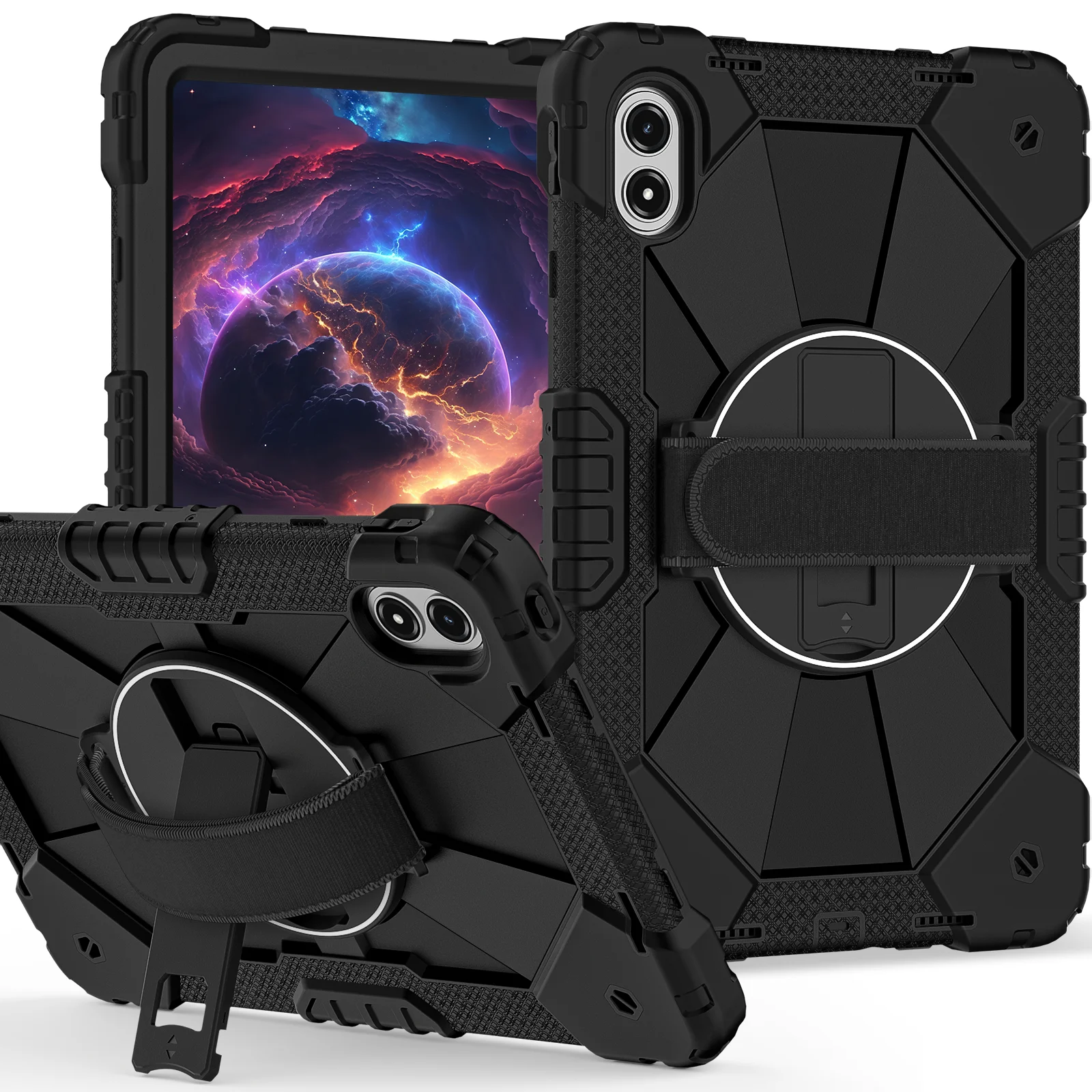 

Детский чехол с вращающейся на 360 градусов подставкой для планшета, чехол для Xiaomi Redmi pad 2 Pro 12,1 дюйма 2025 с плечевым ремнем