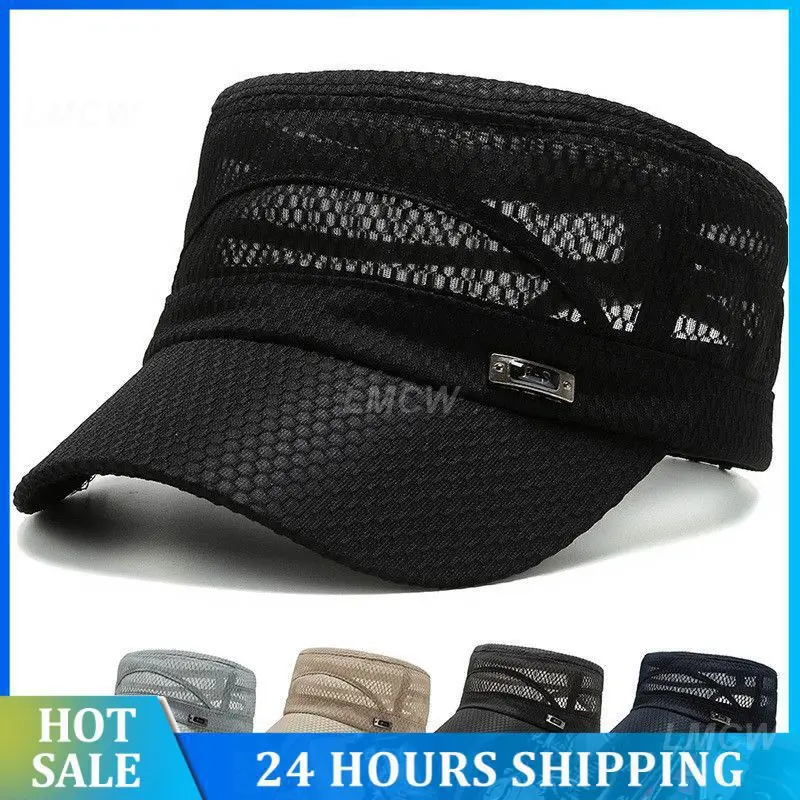 Outdoor Fashion Mesh Fishing Hat Fishing Caps Korean Style Sun Hat Summer Breathable Men's Casual Quick-drying Cap