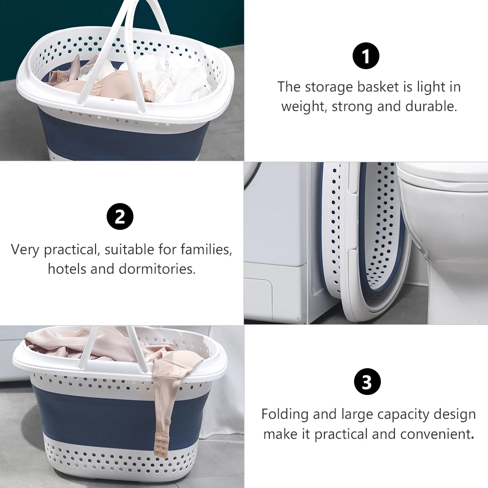 

Organizer Laundry Basket Baby Storage Baskets Hanging Plastic Small Collapsible