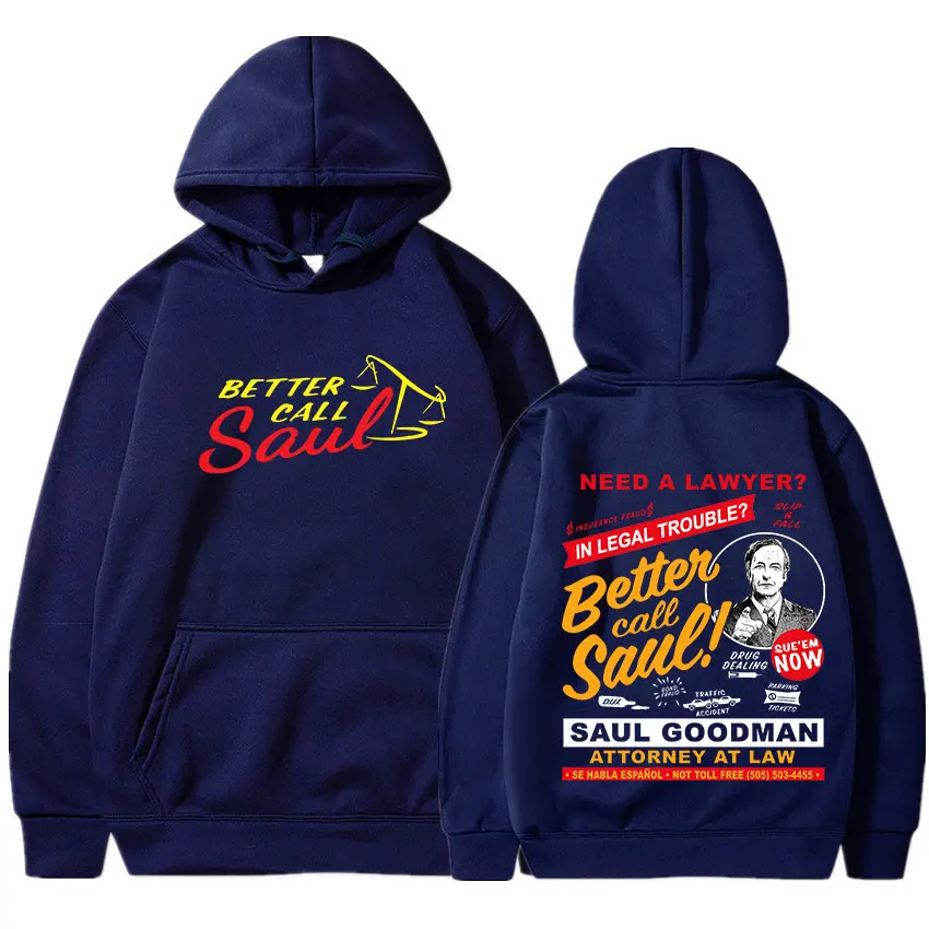 Sudadera con capucha gráfica de programa de televisión Fan Breaking Bad, Jersey informal holgado para hombre, sudadera Better Call Saul, sudaderas