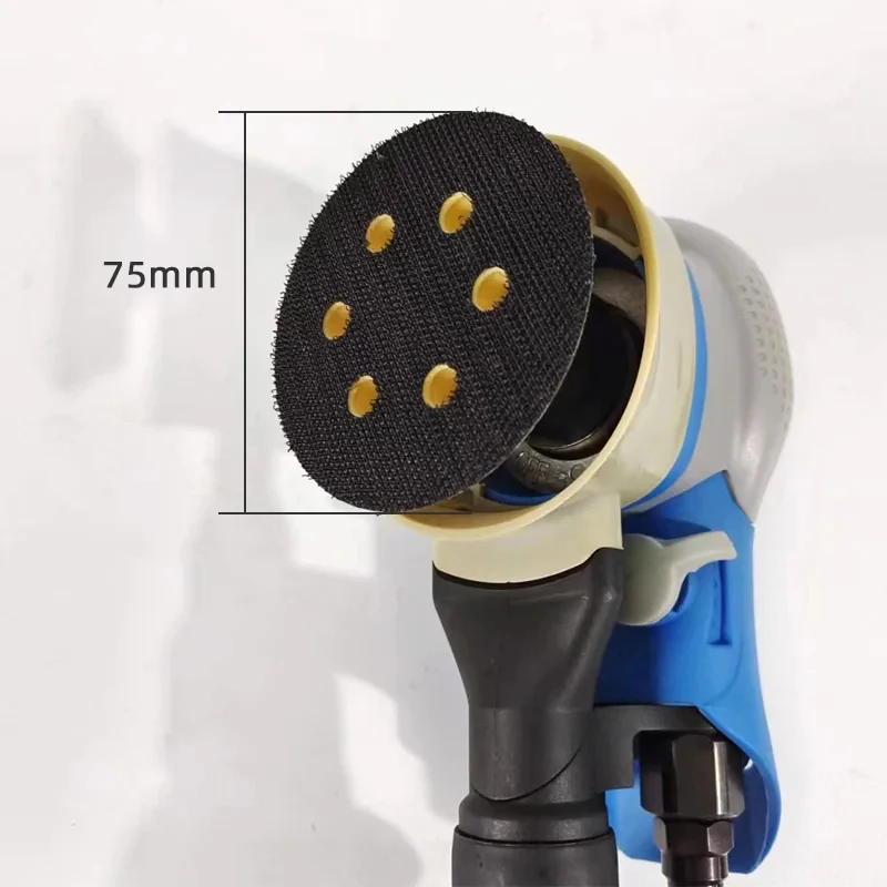 PANDAS Handheld 3 Inch Pneumatic Sandpaper Machine 6 Hole Point Repair Eccentric 5MM Grinding Disc