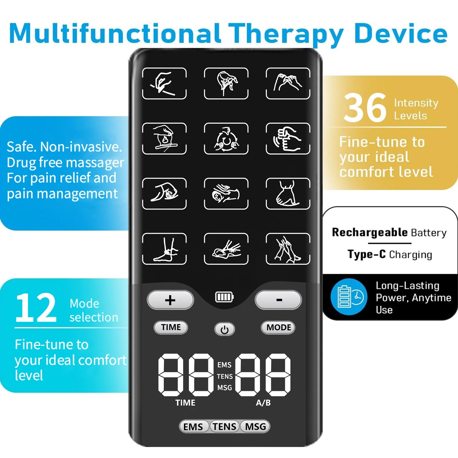 Appareil portable TENS-EMS, st - Tens Pain Relief Unit avis et prix