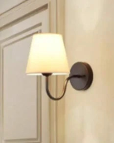 Abat-jour en tissu nordique appliques maison couloir couloir applique murale salon chambre appliques