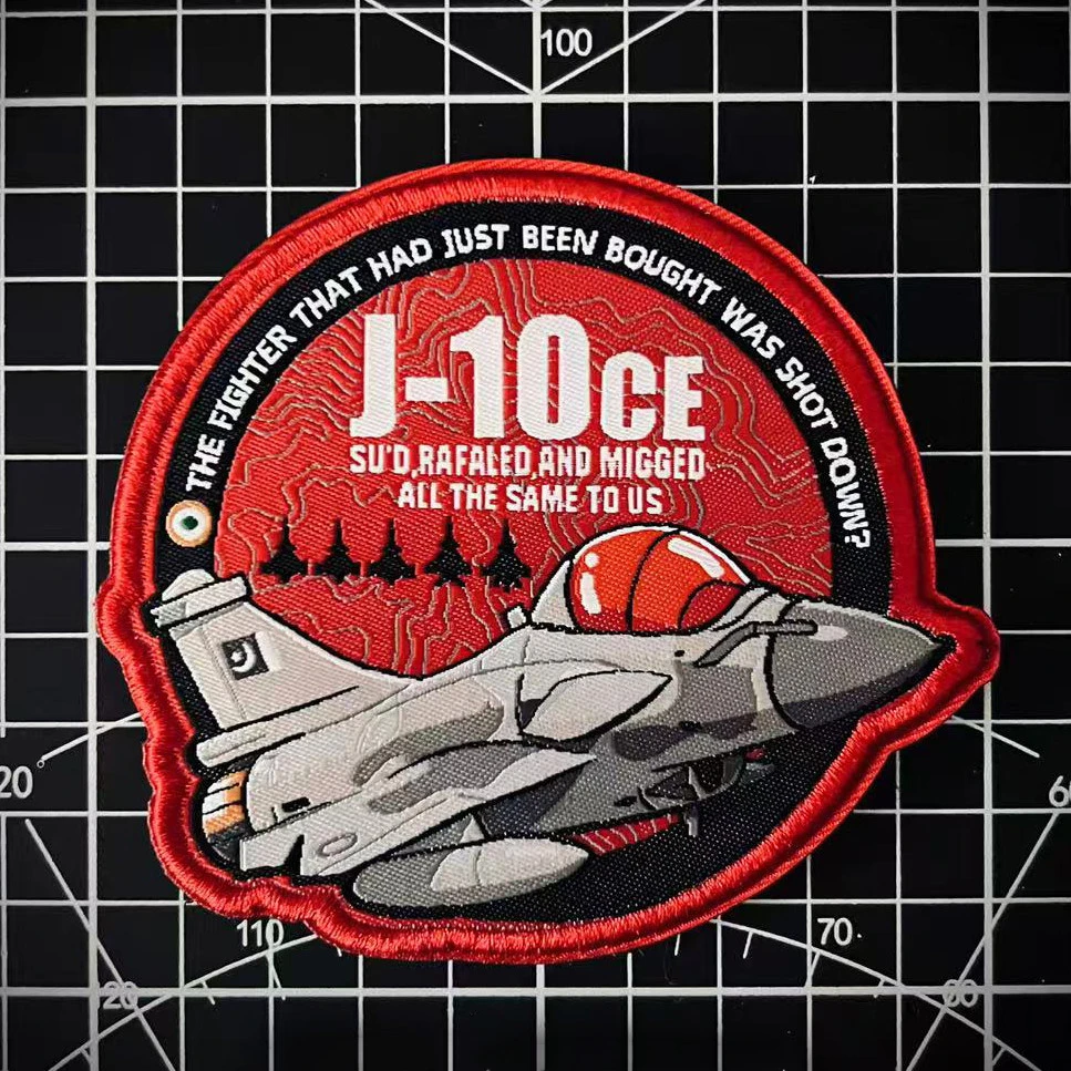 J10CE Parche bordado táctico de combate aéreo para ropa y mochila - imagen 4
