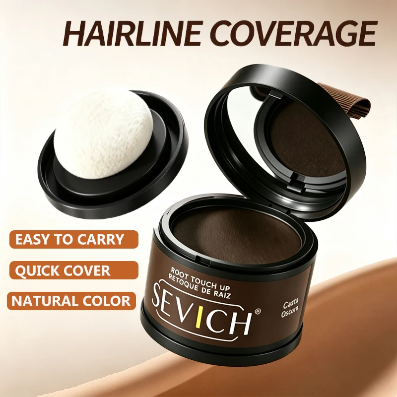 Hairline Enhancer Powder Waterproof Hairline Powder Instantly Covers Hair Roots Hairline Concealer Powder for Natural Look