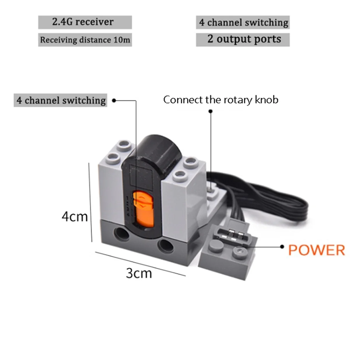 5PCS Power Functions Set 8879 IR Speed Adjustable Remote Control 8884 IR Receiver Motor Car Train ToyCYGJ