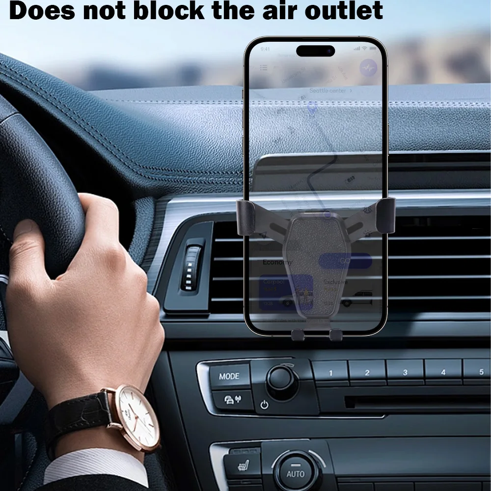 Gravity Car Phone Holder Air Vent Mount Stand Rotatable Cell Phone GPS Support For iPhone 13 12 11 Pro Car Interior Holders