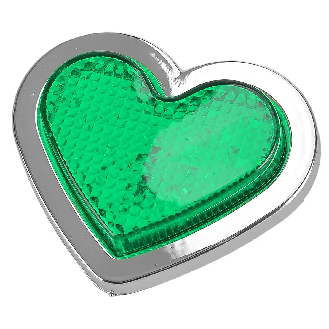 Green Heart Shaped Universal Side Marker LED Light Turn Signal Indicator Lamp for 12-24V Car Van Truck Trailer