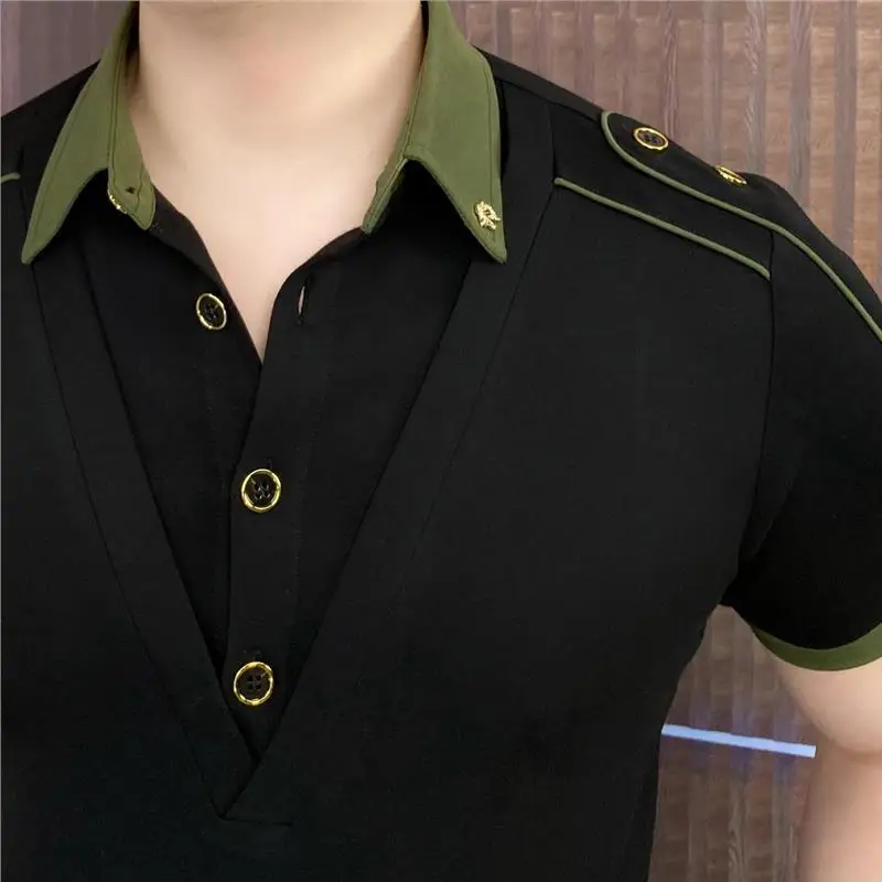 

Мужская летняя рубашка Ink Qing Feng 2025: приталенная, повседневная, высококачественная, деловая, модная, для путешествий, с длинным рукавом, стандартной длины