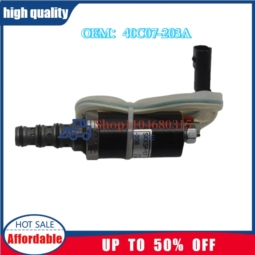 

KDRDE5L-20/40C13-203A KDRDE5L-20/40C07-203A For R210 215 225 305 Hydraulic Pump Solenoid valve Excavator Parts