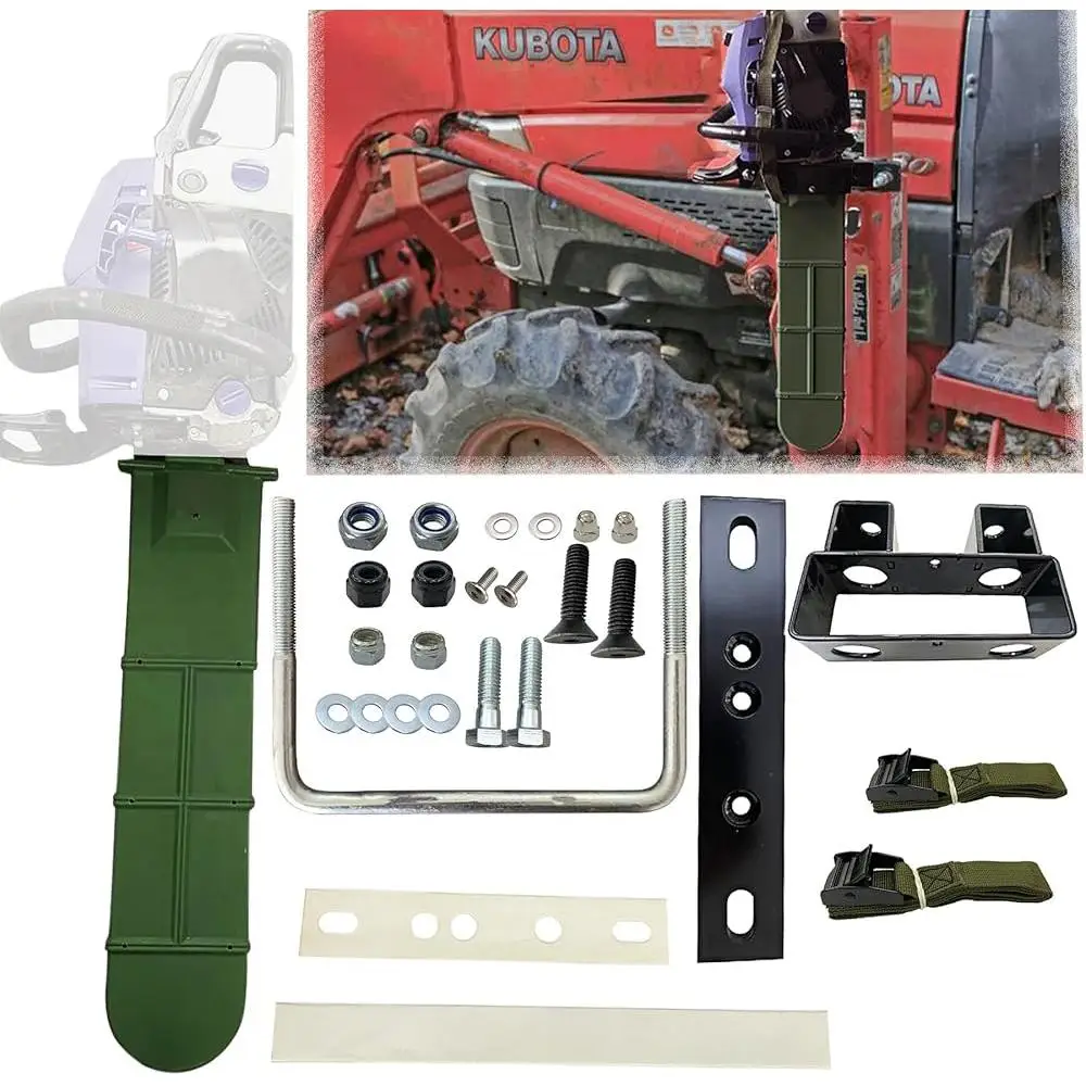 20'' Universal Chainsaw Carrier Kit Heavy-Duty TPU Scabbard Holder ATV UTV Trucks Tractor Mount Safe Storage Transport