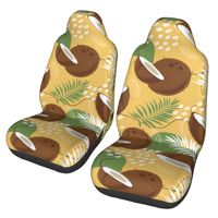 Banana pattern 2pcs Print Car Seat Covers for Women and Men, Universal Auto Front Seat Protector Fits for Car, SUV Sedan,