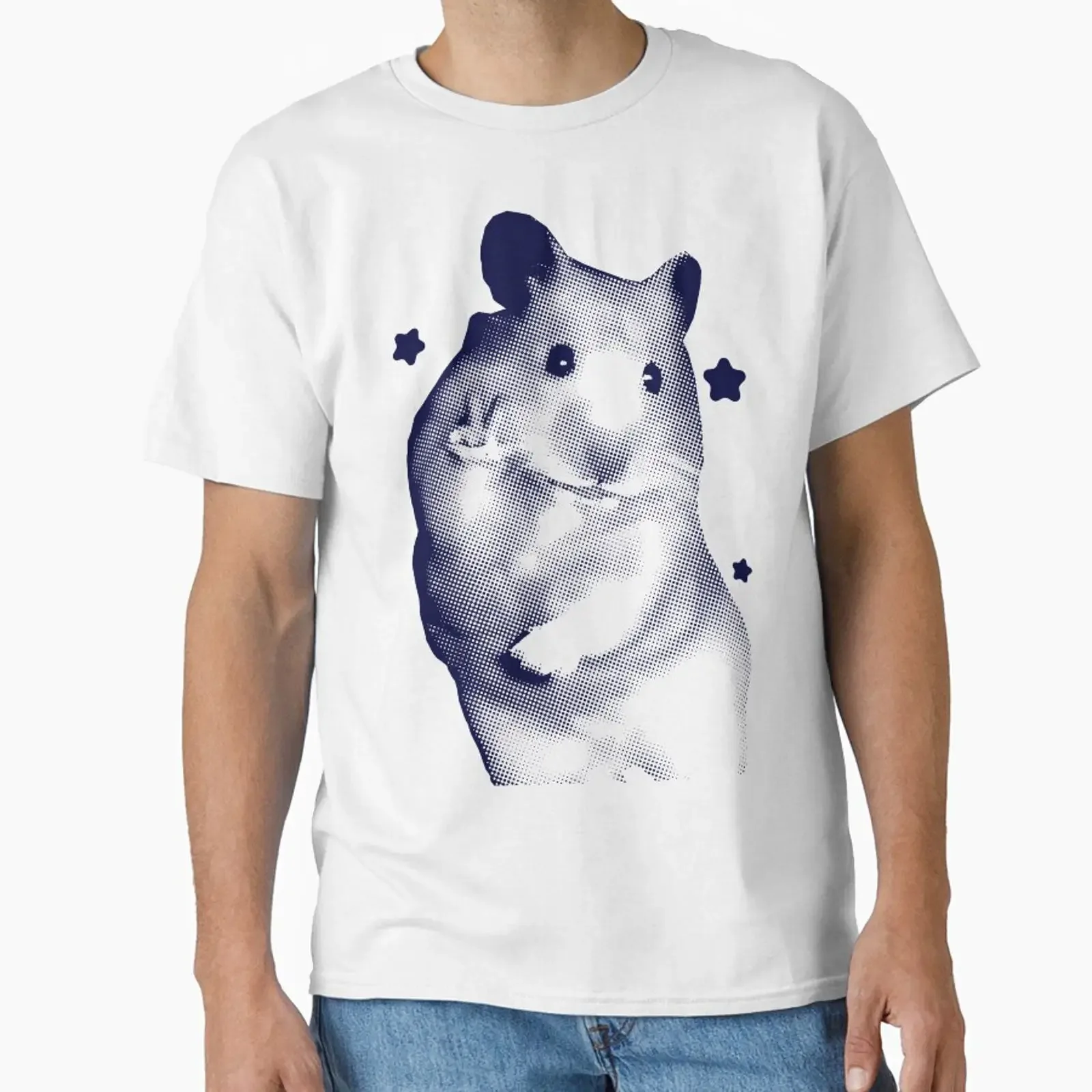 Y2k Retro Hamster Classic T Shirt vintage Washed Unisex graphic Breathable Stylish Casual fashion streetwear Versatile