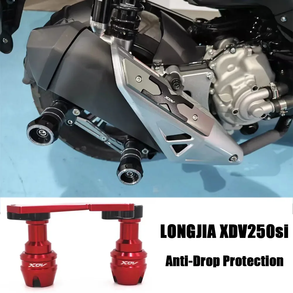 

New For LONGJIA XDV250si XDV250 XDV300 XDV Motorcycle Accessories Rear Wheel Axle Fork Crash Sliders Fall Protection