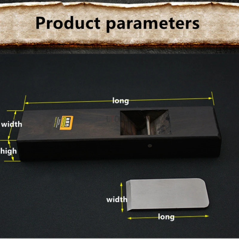 Plaina de madeira estilo japonês, plaina de madeira manual europeia, fácil operação, lâmina de liga de aço, faça você mesmo, carpintaria, ferramentas de avião plano