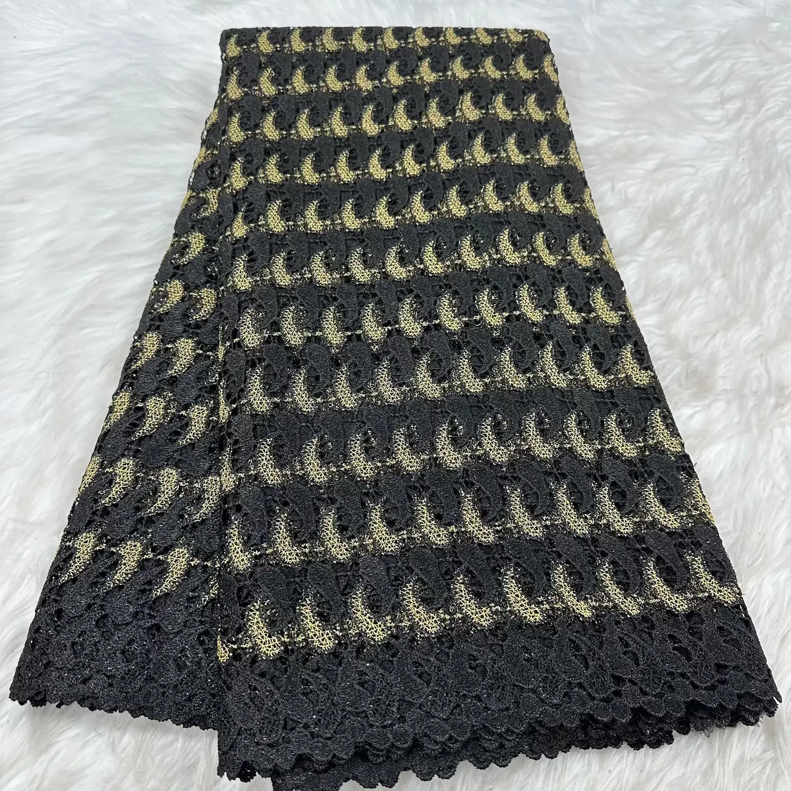 Guipure borduurwerk groen Frans koord kant Afrikaanse kant voor vrouwen feestjurk 5 yards