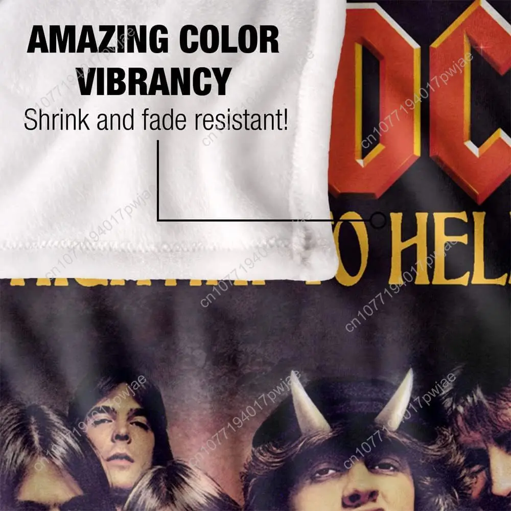 Koce Trevco ACDC Highway Silky Touch Super Soft Throw Custom