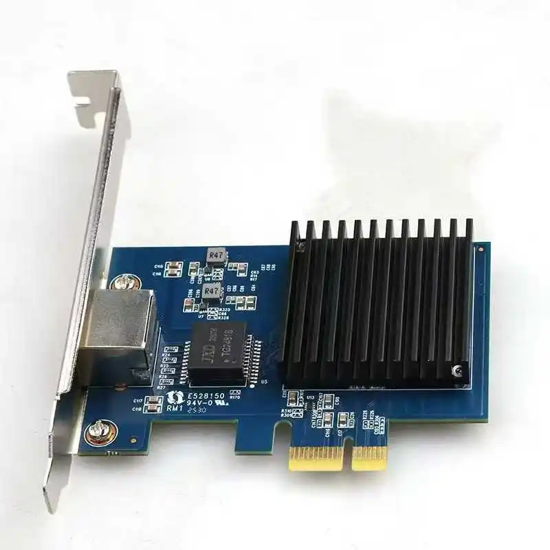 1 Port PCIe 10G Ethernet Network Card  PCIe4.0-1X 10G RJ45 Lan Card for Realtek8127(PXE) Multi-Gigabit Network Speeds