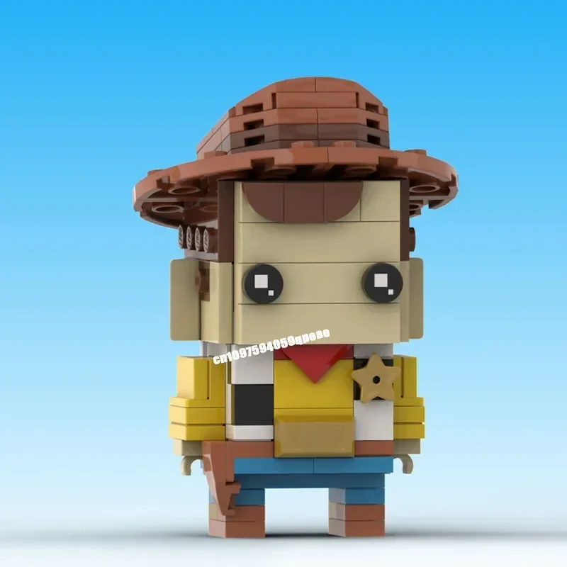 Nieuwe beroemde speelgoed filmserie verhalen karakter vierkante kop figuren model aangepaste puzzel diy creatieve ideeën kind verjaardagscadeautjes