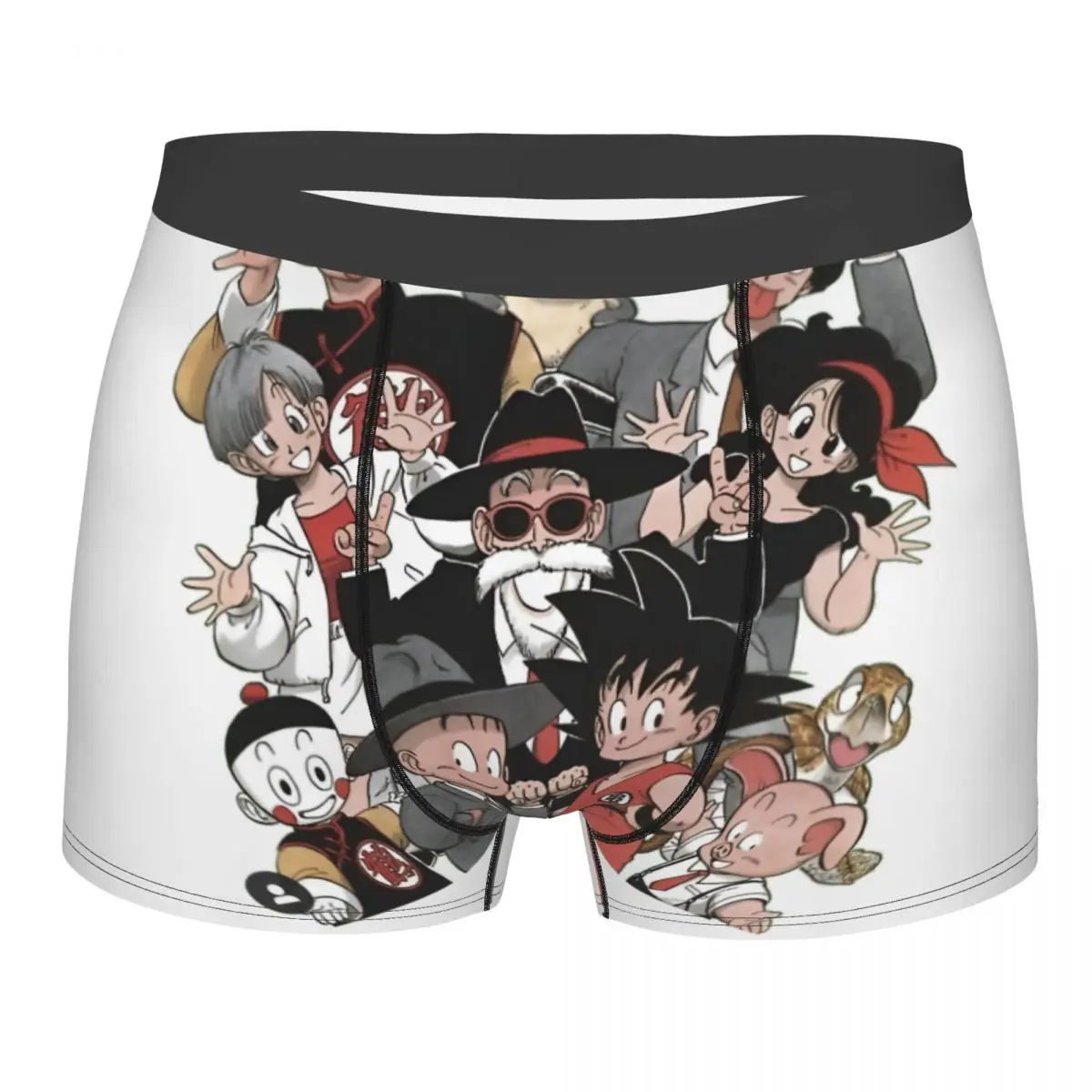 Funny Boxer Dragon Ball Z Family Shorts Panties Man Underwear Soft Underpants for Homme Plus Size