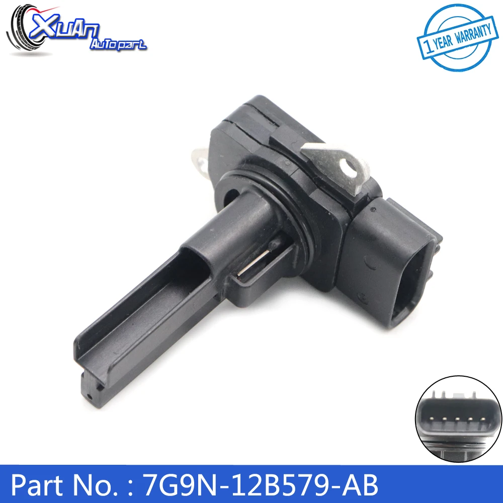 XUAN MAF MASS AIR FLOW METER SENSOR 7G9N-12B579-AB for Jaguar XF XJ XJR XK XKR Land Rover LR4 Range Rover Sport Volvo S60 S80